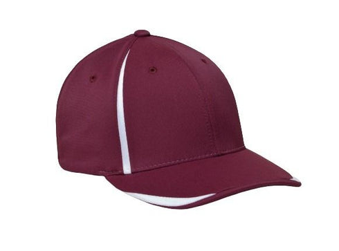 Pacific Headwear M3 Performance Flexfit® Cap (472F), Color 'MaroonWhite'